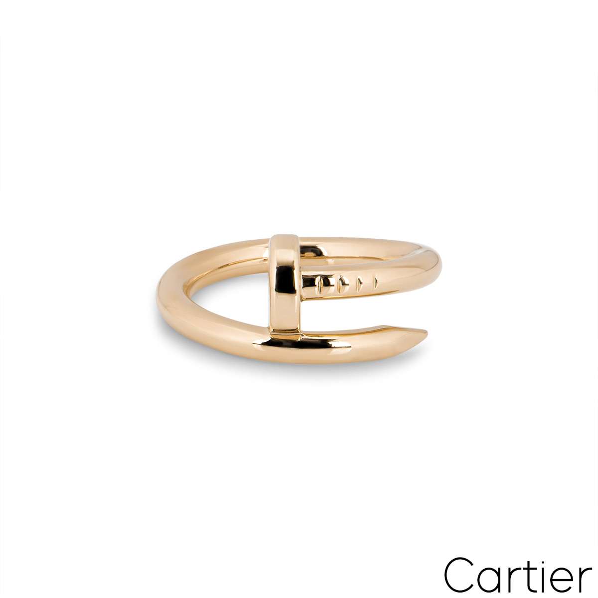 Cartier Rose Gold Plain Juste un Clou Ring Size 51 B4092500
